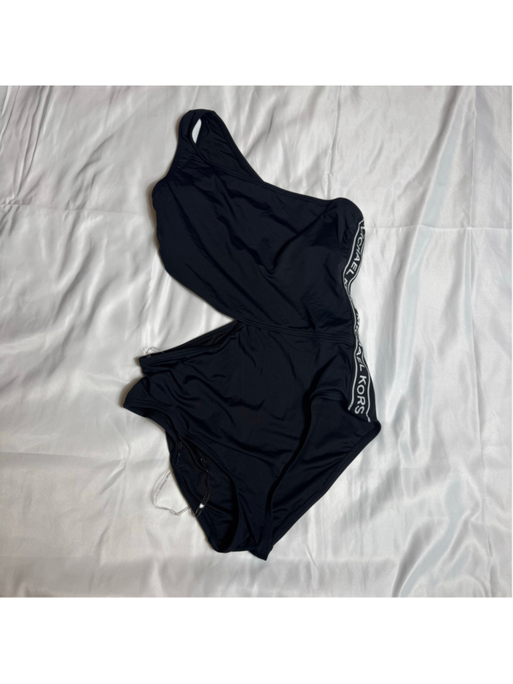 Women's Michael Kors One-Piece Swimsuit Black White Size 12